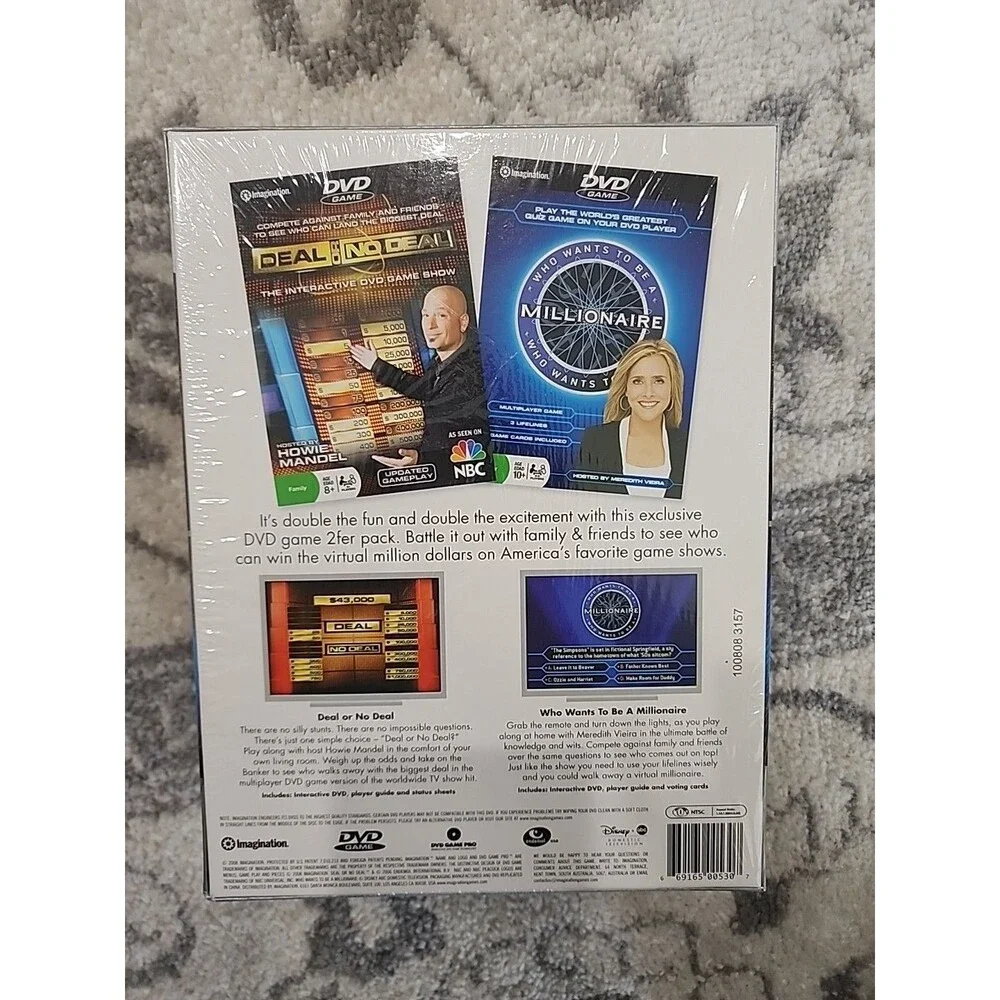 Deal or No Deal & Who Wants To Be A Millionaire Interactive DVD Games 2008 NEW! - Picture 3 of 3